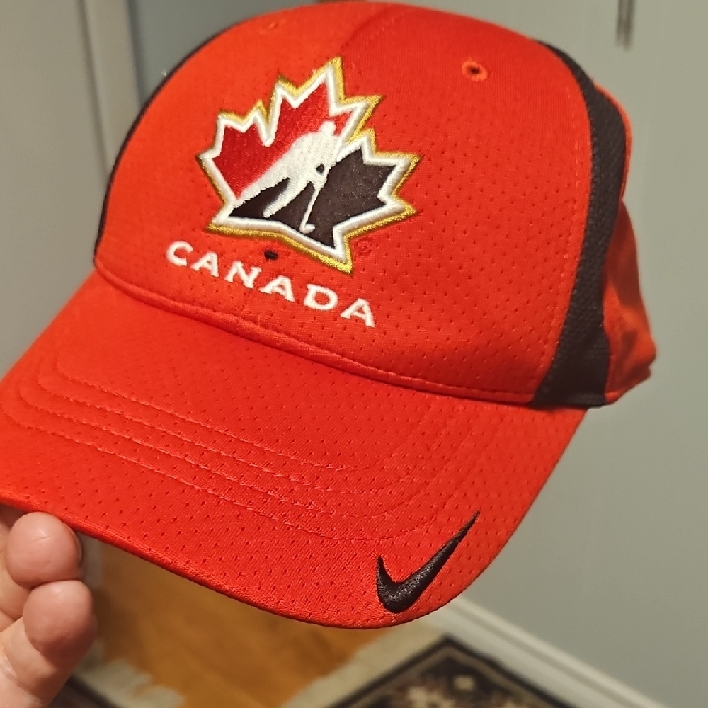 Nike Red and Black Team Canada Cap
